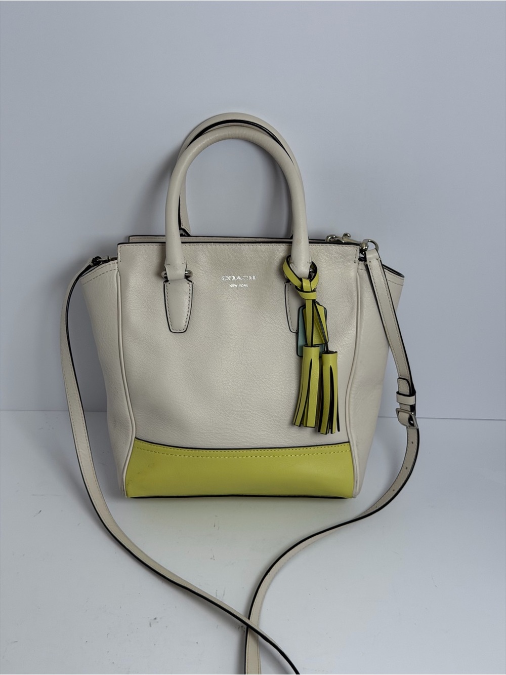 Coach Mini Tanner Leather Crossbody Satchel Bag